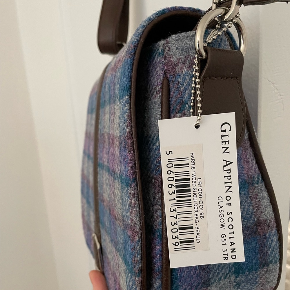 Harris tweed crossbody purse